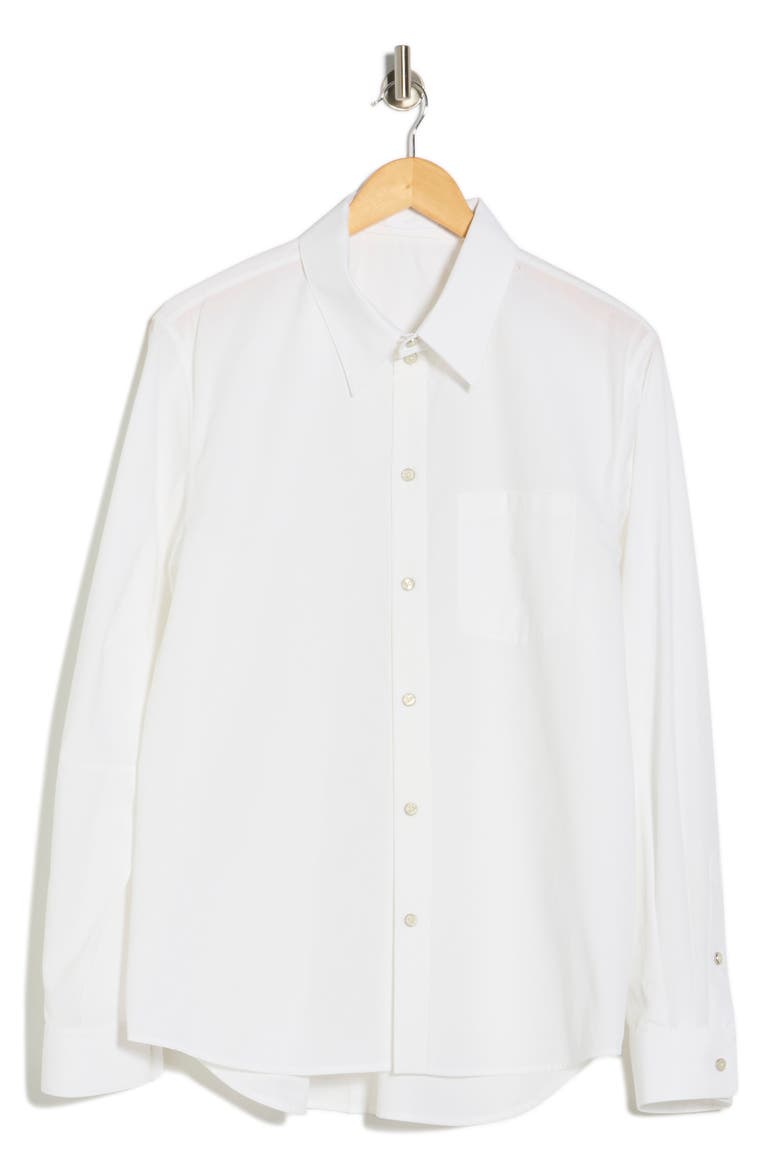 Curve Classic Fit Button-Up Shirt, Alternate, color, WHITE