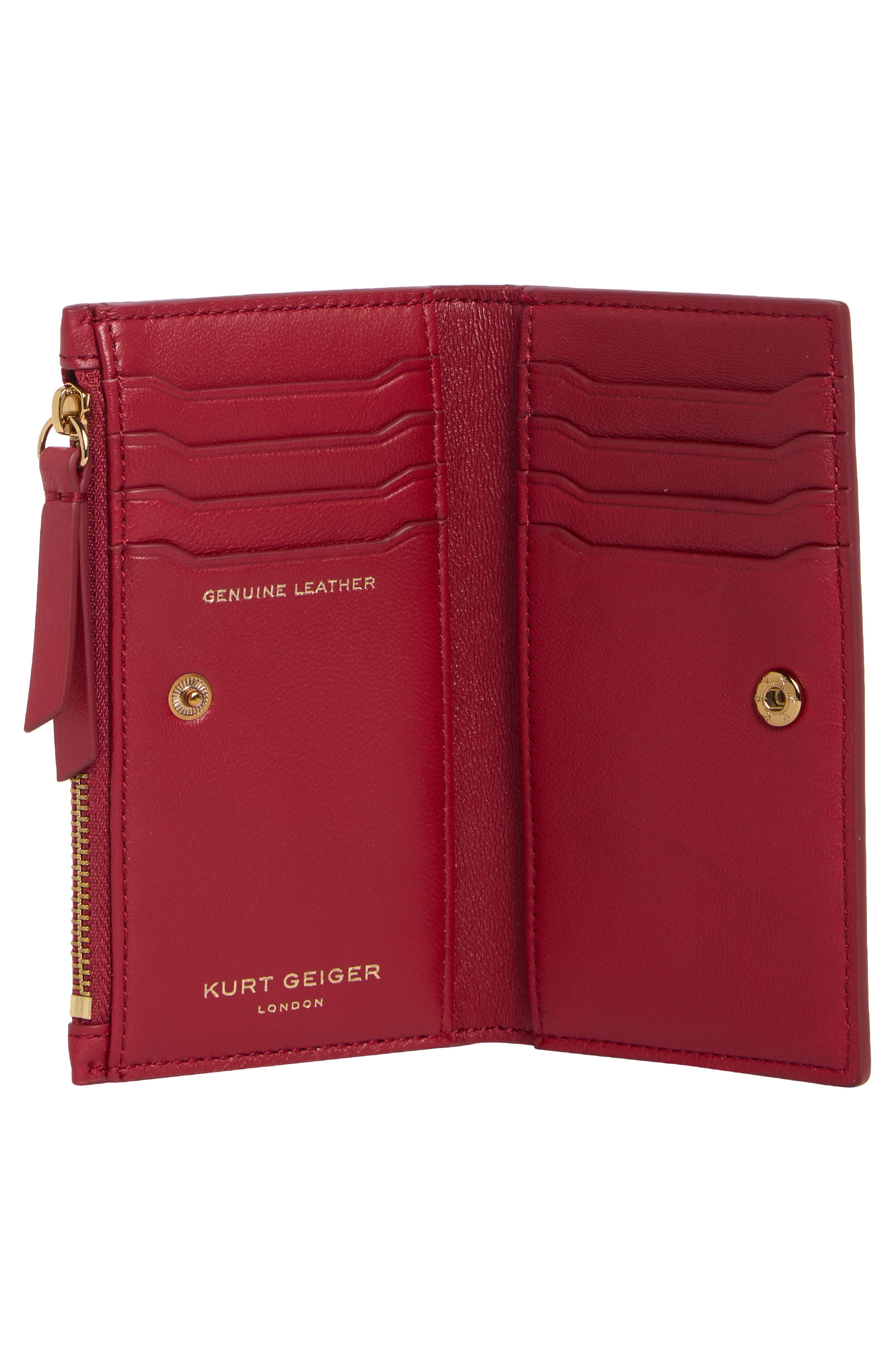 Brixton Folded Card Case, Alternate, color, WINE