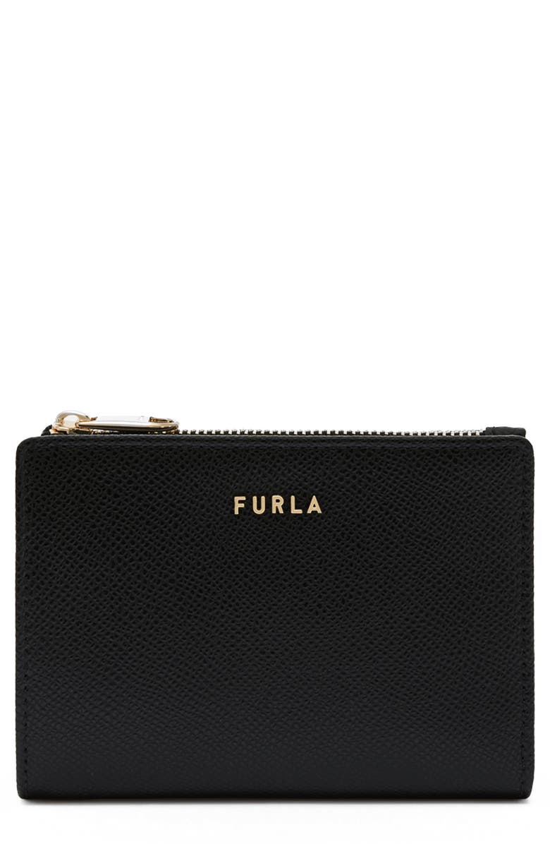 Furla Bifold Zip Wallet, Main, color, Nero