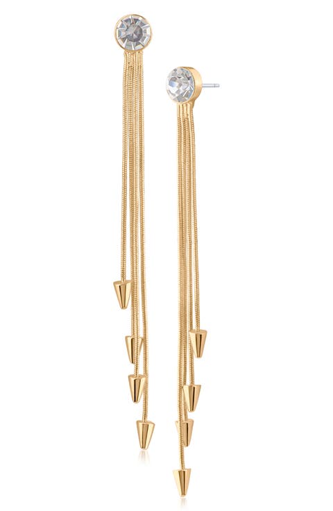 Crystal Snake Chain Drop Earrings