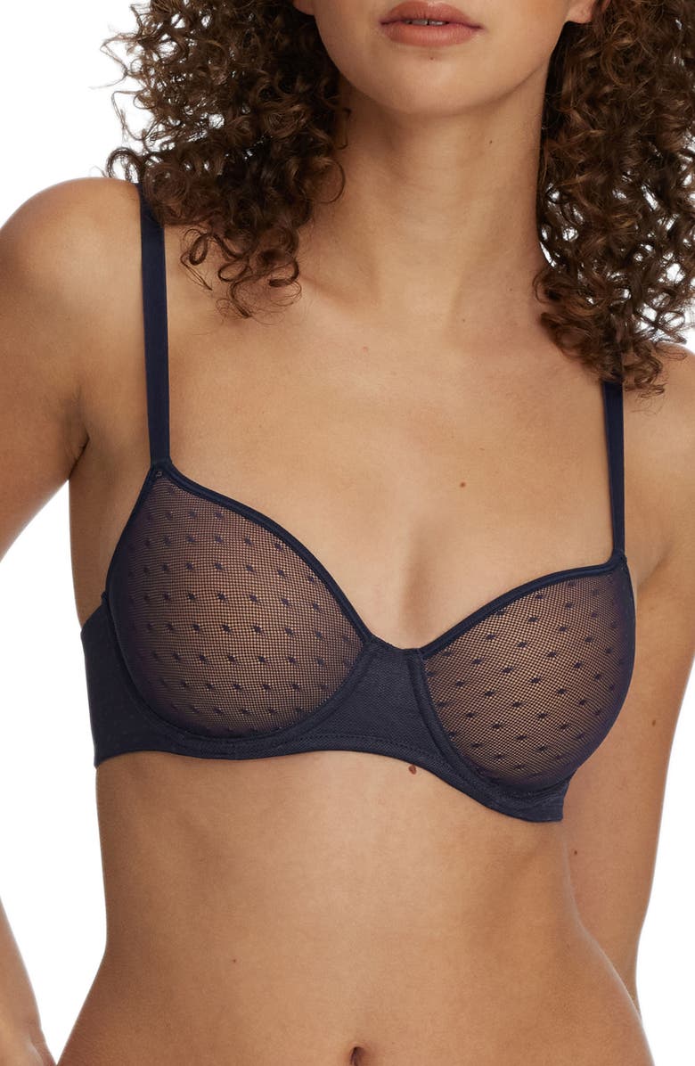 Skarlett Blue Dotty Underwire Convertible T-Shirt Bra, Main, color, Eclip/Ging