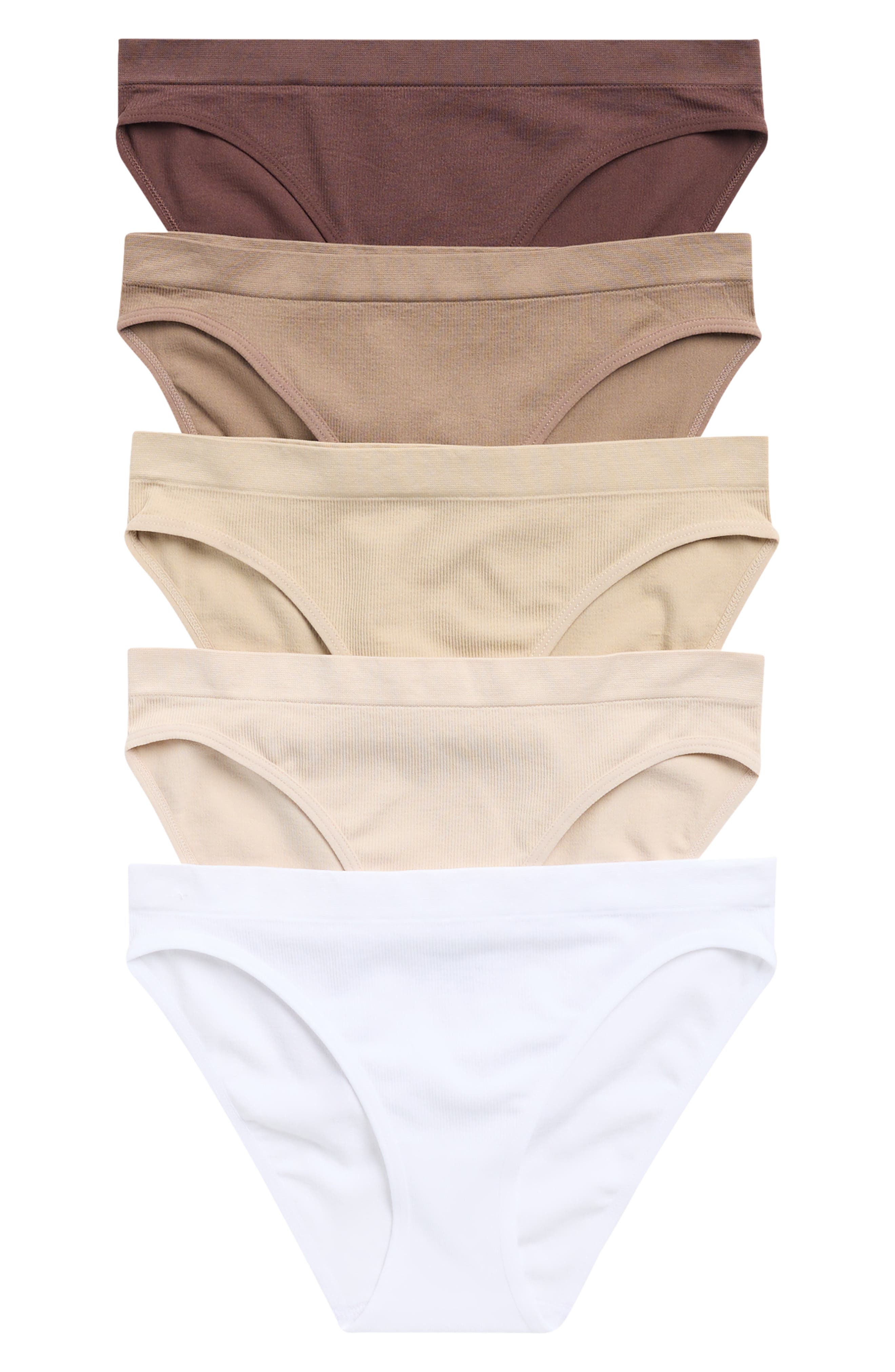 YOGALICIOUS 5-Pack Seamless Cheeky Briefs