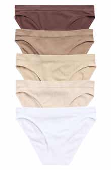 YOGALICIOUS 5-Pack Seamless Cheeky Briefs