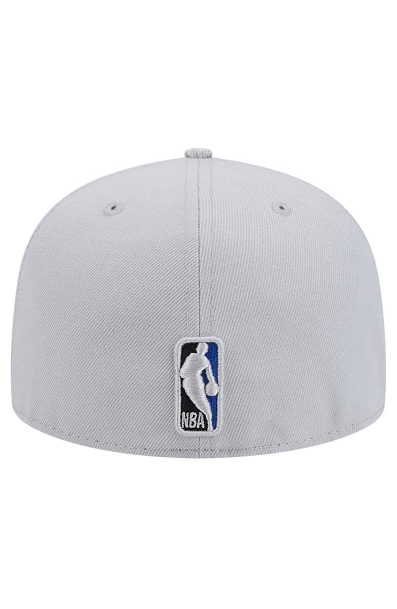 New Era Men's New Era Gray Golden State Warriors Active Color Camo Visor 59FIFTY Fitted Hat, Alternate, color, 