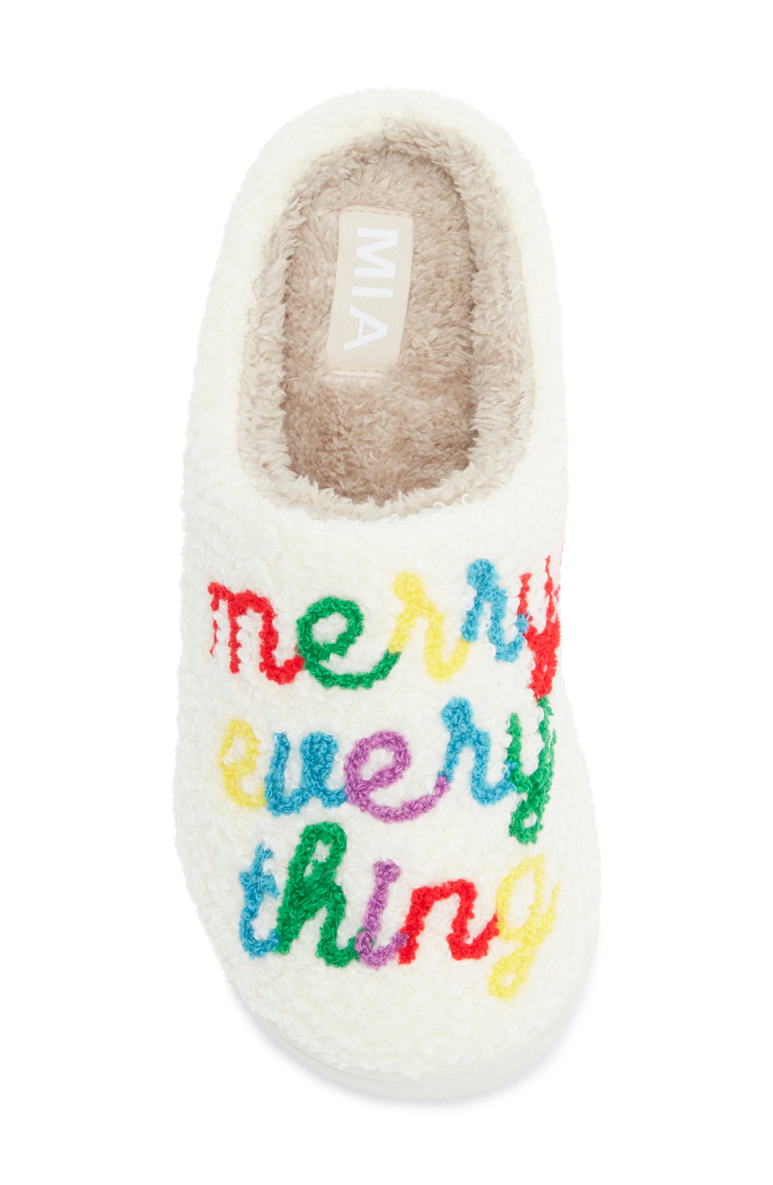 MIA Cozi Slipper, Alternate, color, Merry Everything