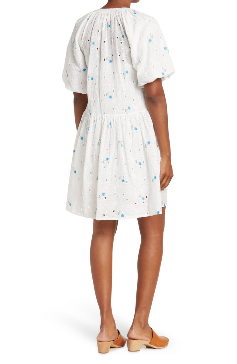 STITCHDROP Blossom Micro Print Dress, Alternate, color, 