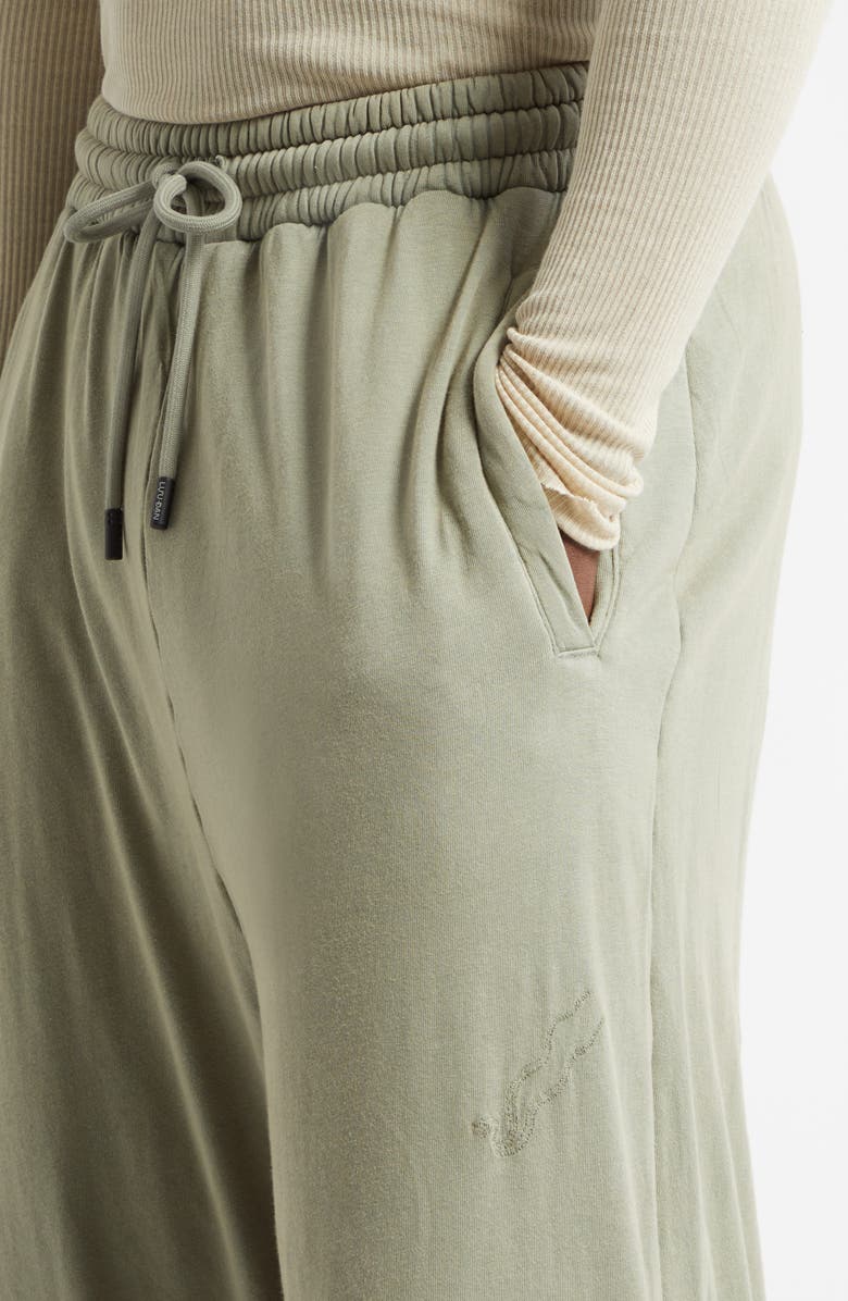 LU'U DAN Wadded Bontans Wide Leg Sweatpants, Alternate, color, Vetiver