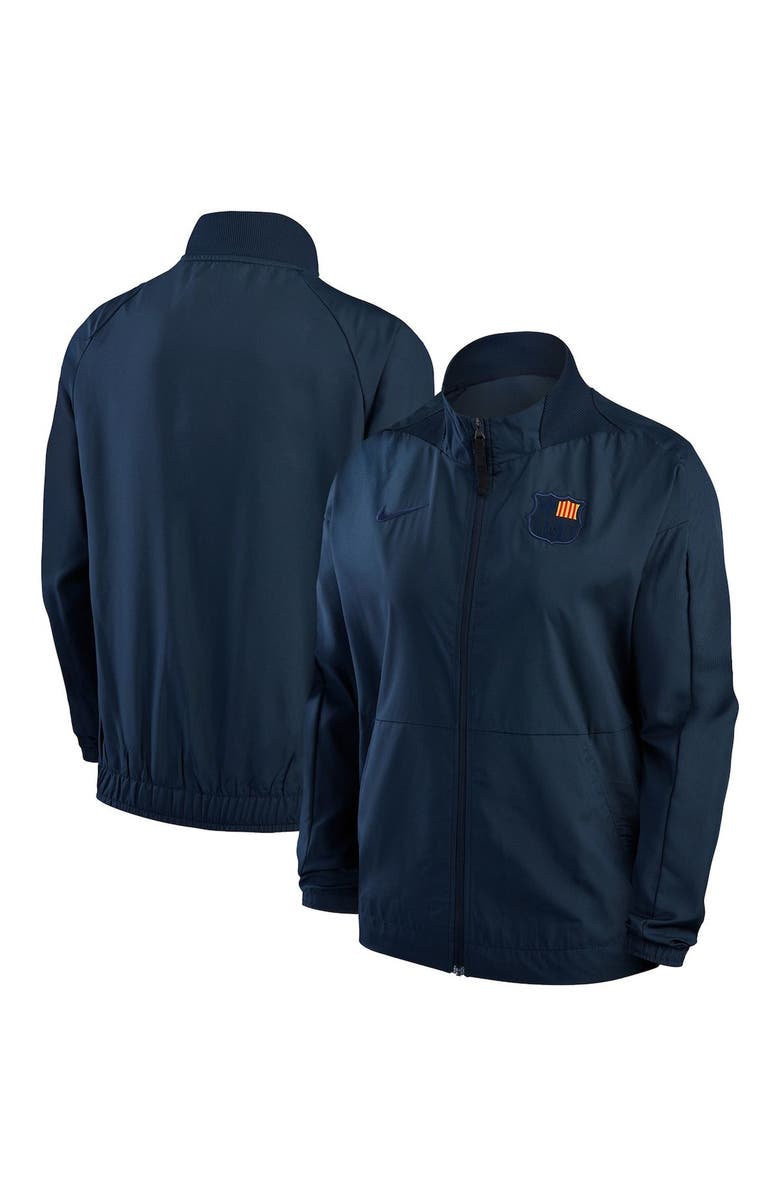 Nike Women's Nike Blue Barcelona Team Anthem Raglan Performance Full-Zip Jacket, Main, color, Blue