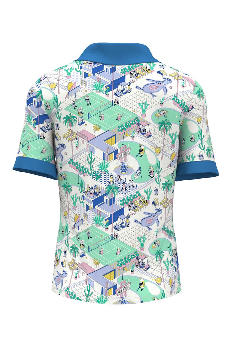 Palm Springs Print Polo, Alternate, color, BRIGHT WHITE