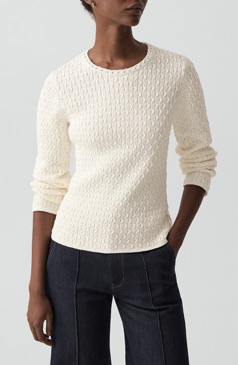 Cable Stitch Organic Cotton Sweater