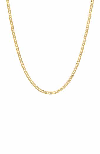 Queen Jewels 14K Gold 18" Mariner Chain Necklace
