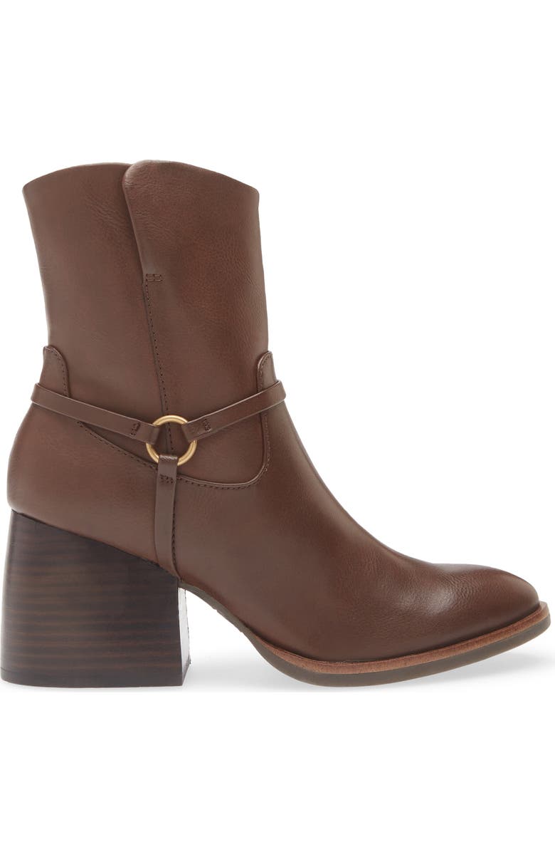 KORKS Selena Block Heel Harness Boot, Alternate, color, Brown