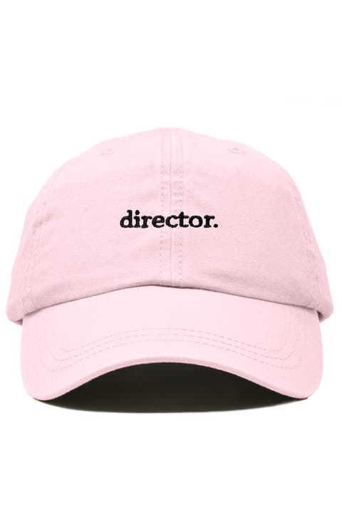 Director Embroidered Low Crown Cap