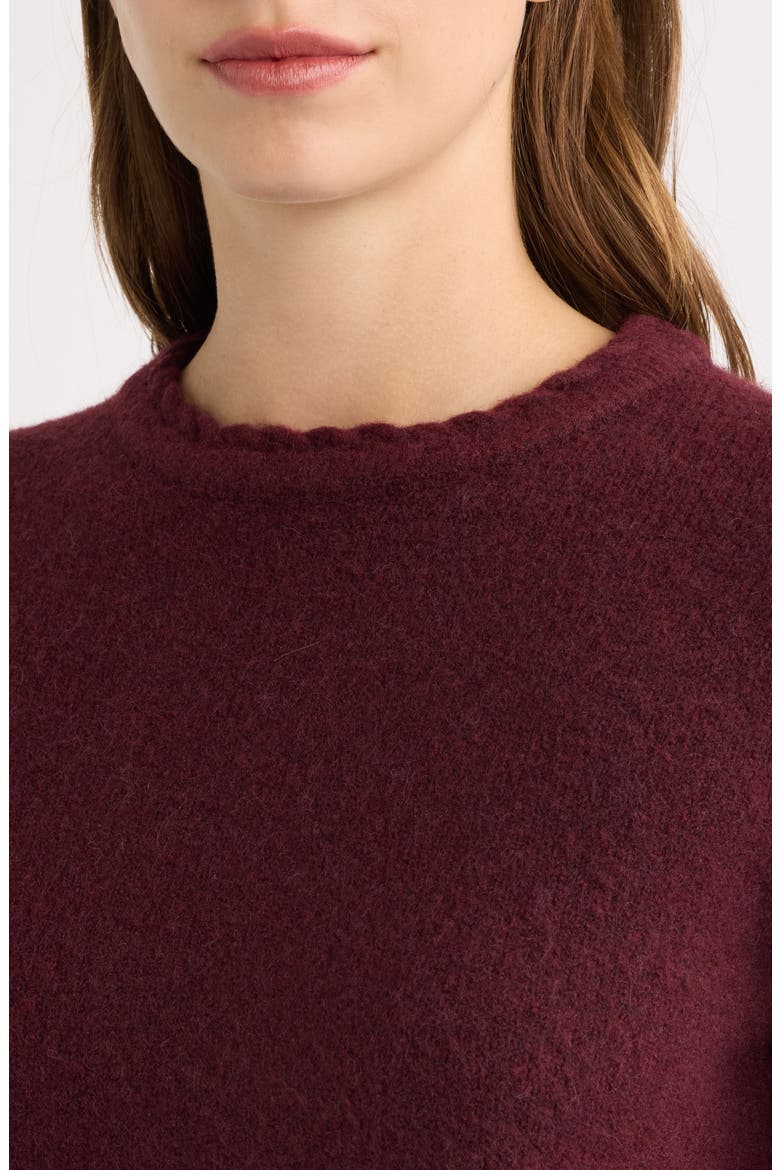 Braided Trim Sweater, Alternate, color, BAROLO