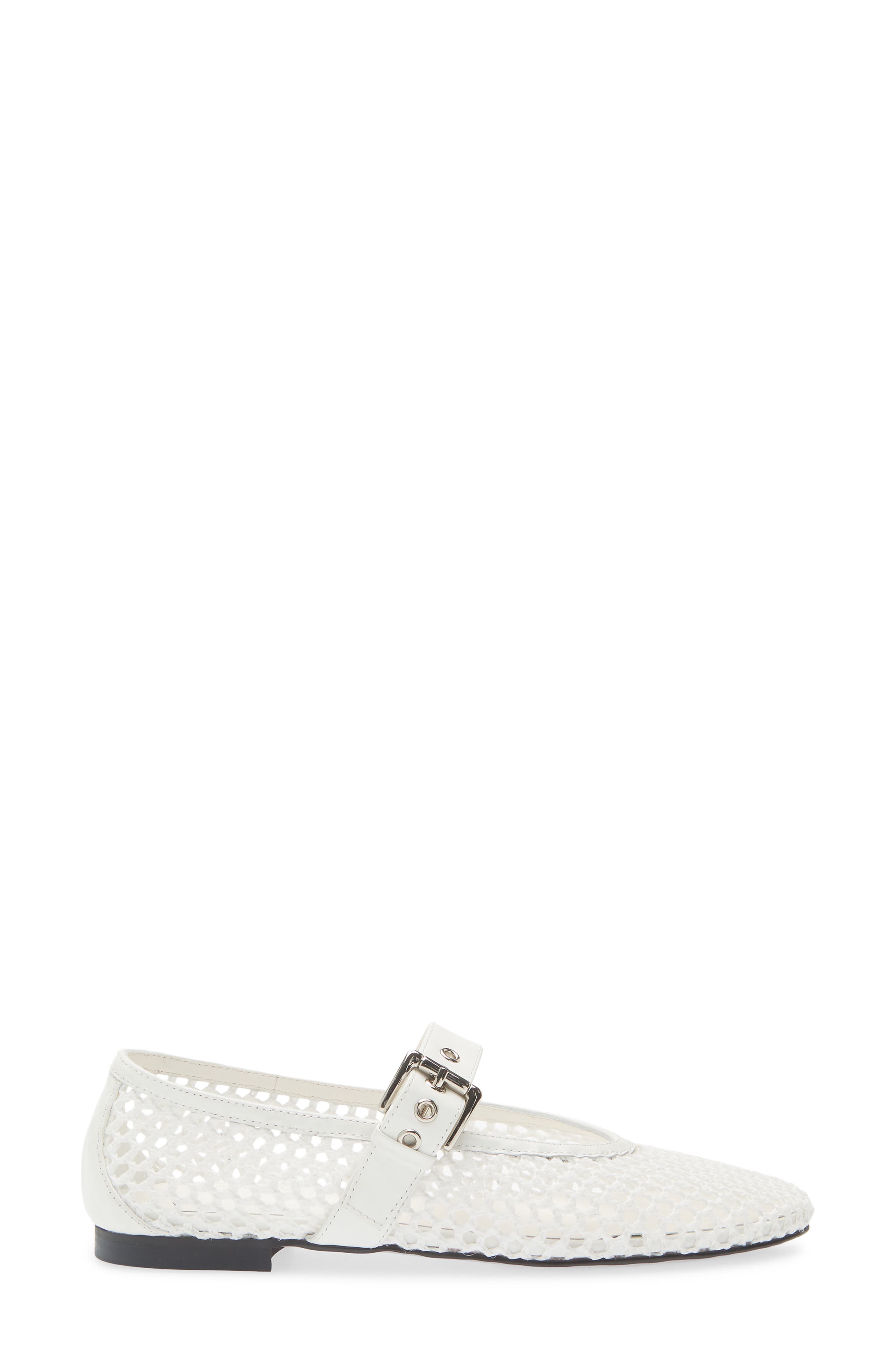 Carla Mary Jane Flat, Alternate, color, WHITE BRAID