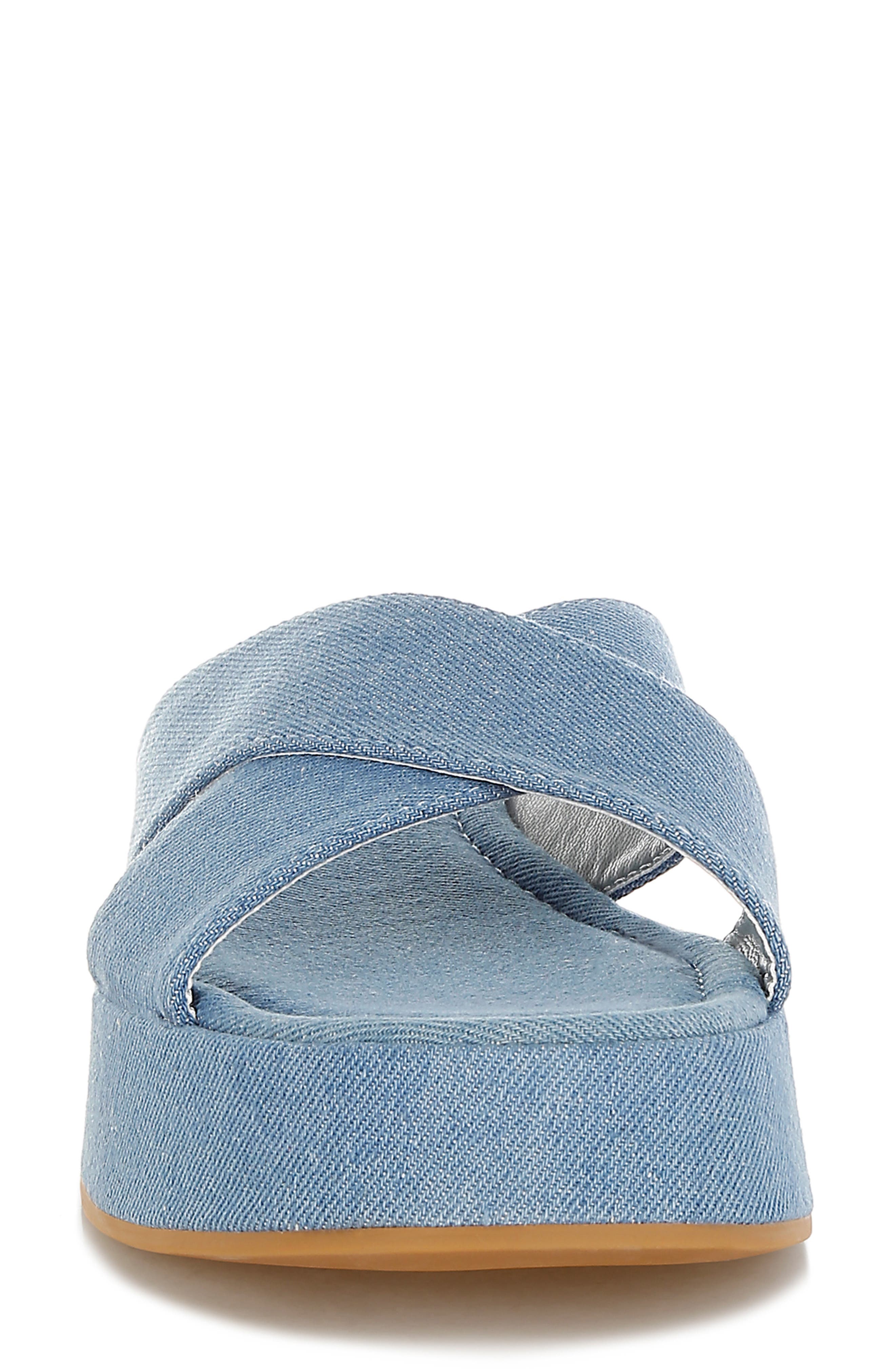 LONDON RAG Karbi Denim Platform Sandal, Alternate, color, Denim
