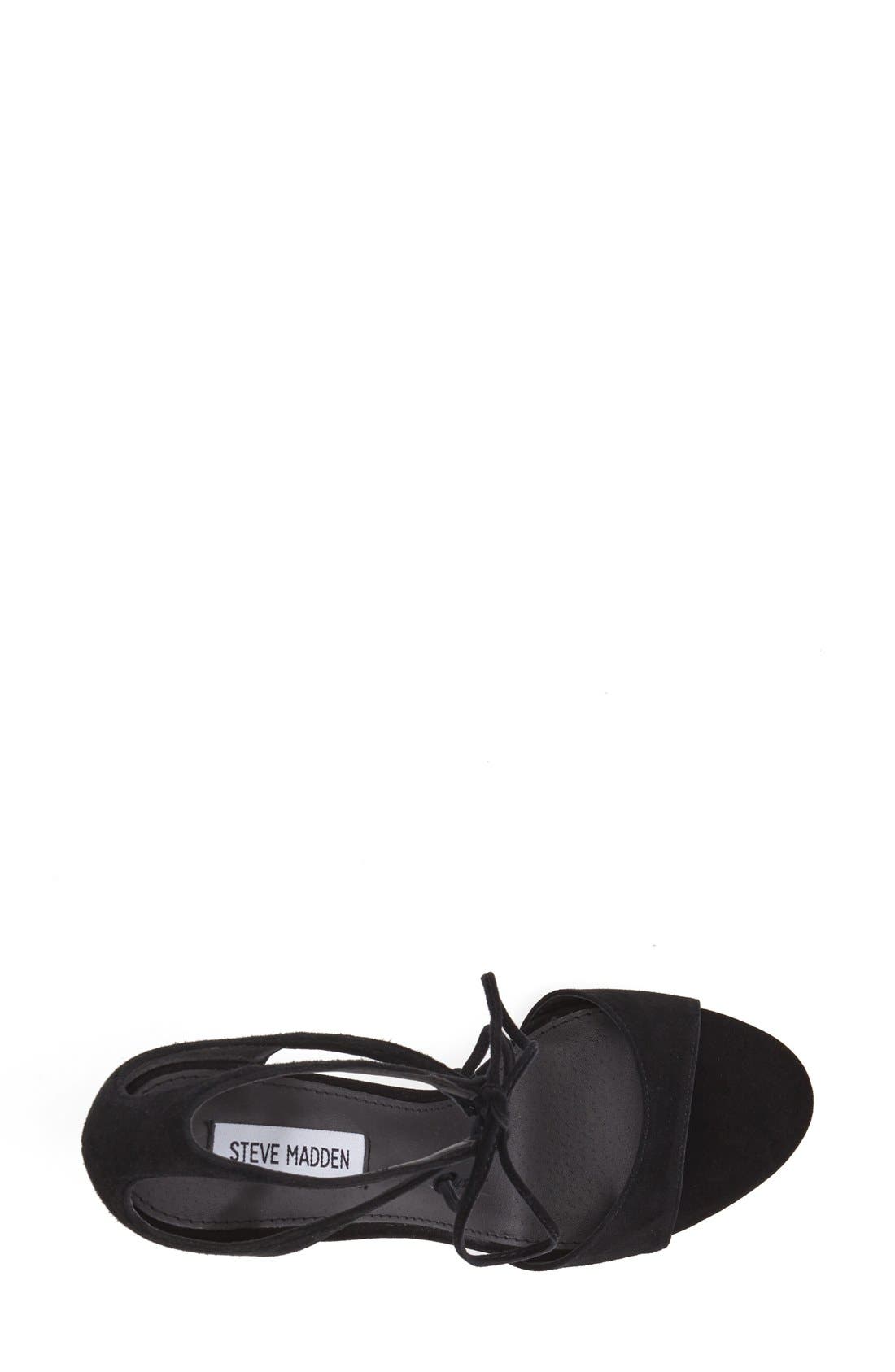 Steve Madden 'Semona' Suede Ankle Strap Sandal, Alternate, color, 
