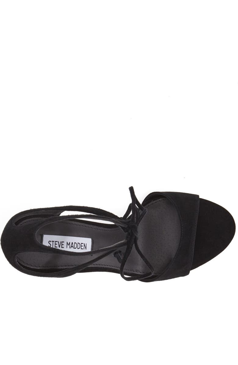 Steve Madden 'Semona' Suede Ankle Strap Sandal, Alternate, color,