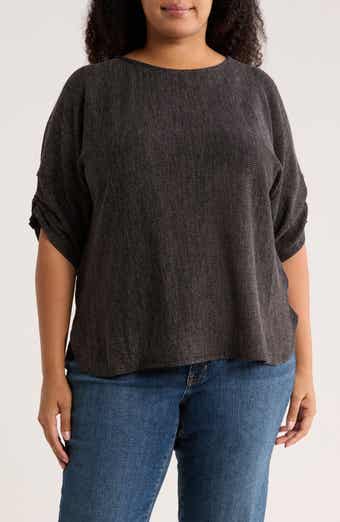 MAX STUDIO Cinched Sleeve Top