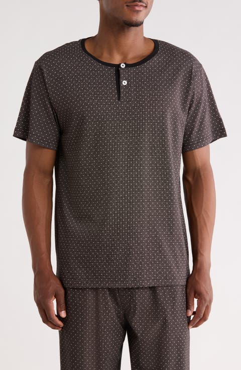 Short Sleeve Cotton Henley