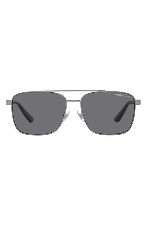59mm Polarized Pillow Sunglasses