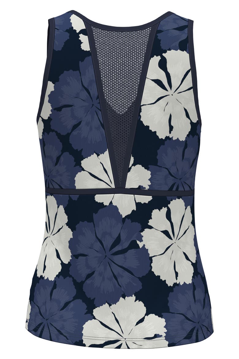 Fuji Floral Ribbed Tank, Alternate, color, BLACK IRIS