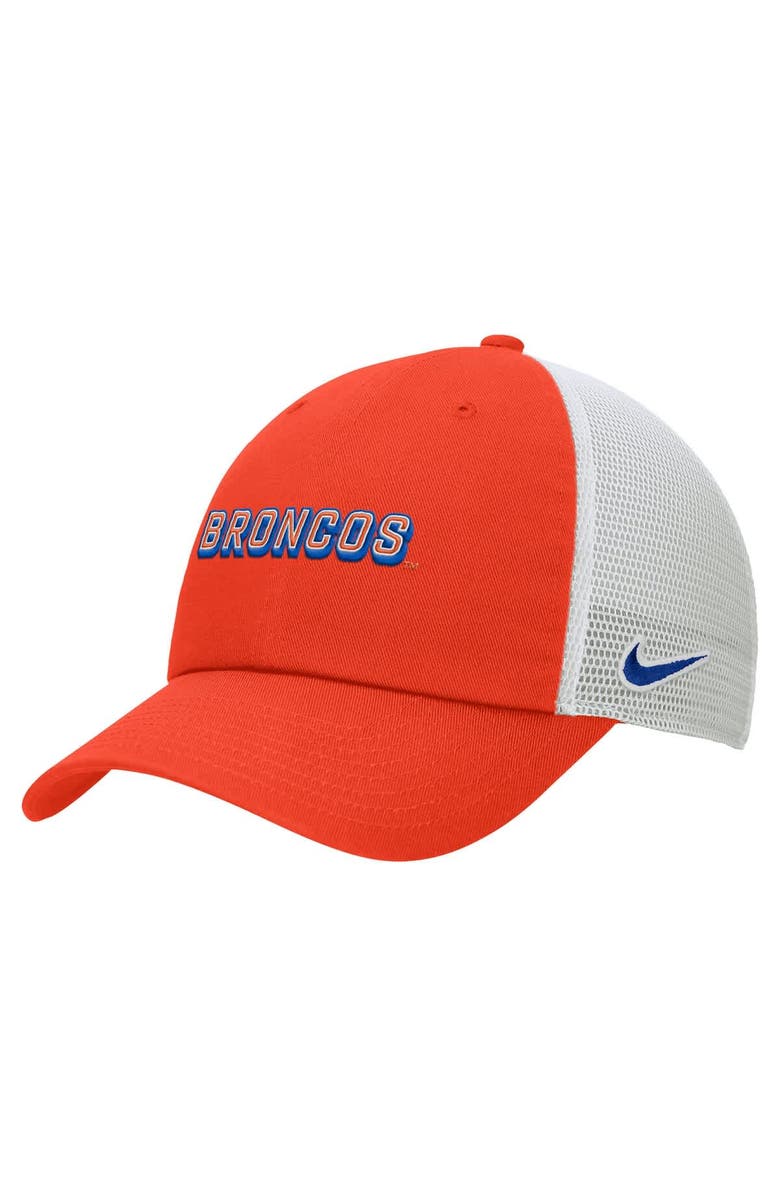 Nike Men's Nike Orange Boise State Broncos On-Field Club Adjustable Trucker Hat, Main, color, Orange