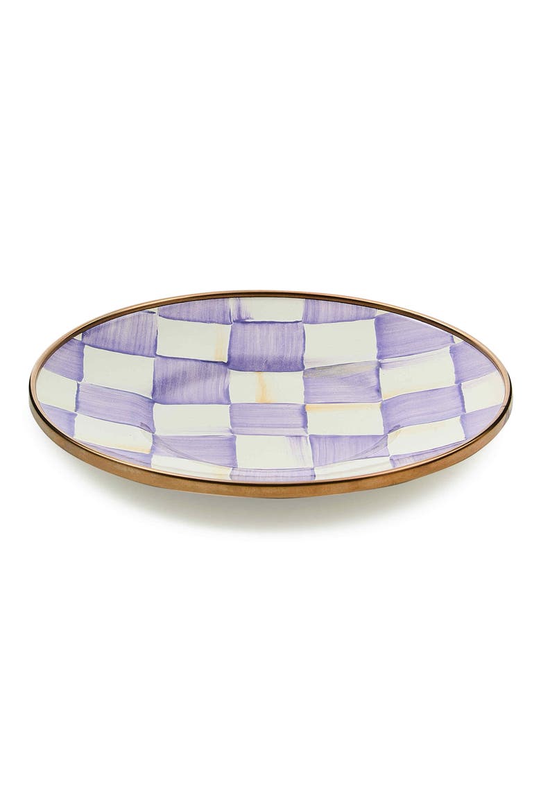 Violet Check Saucer, Alternate, color, VIOLET