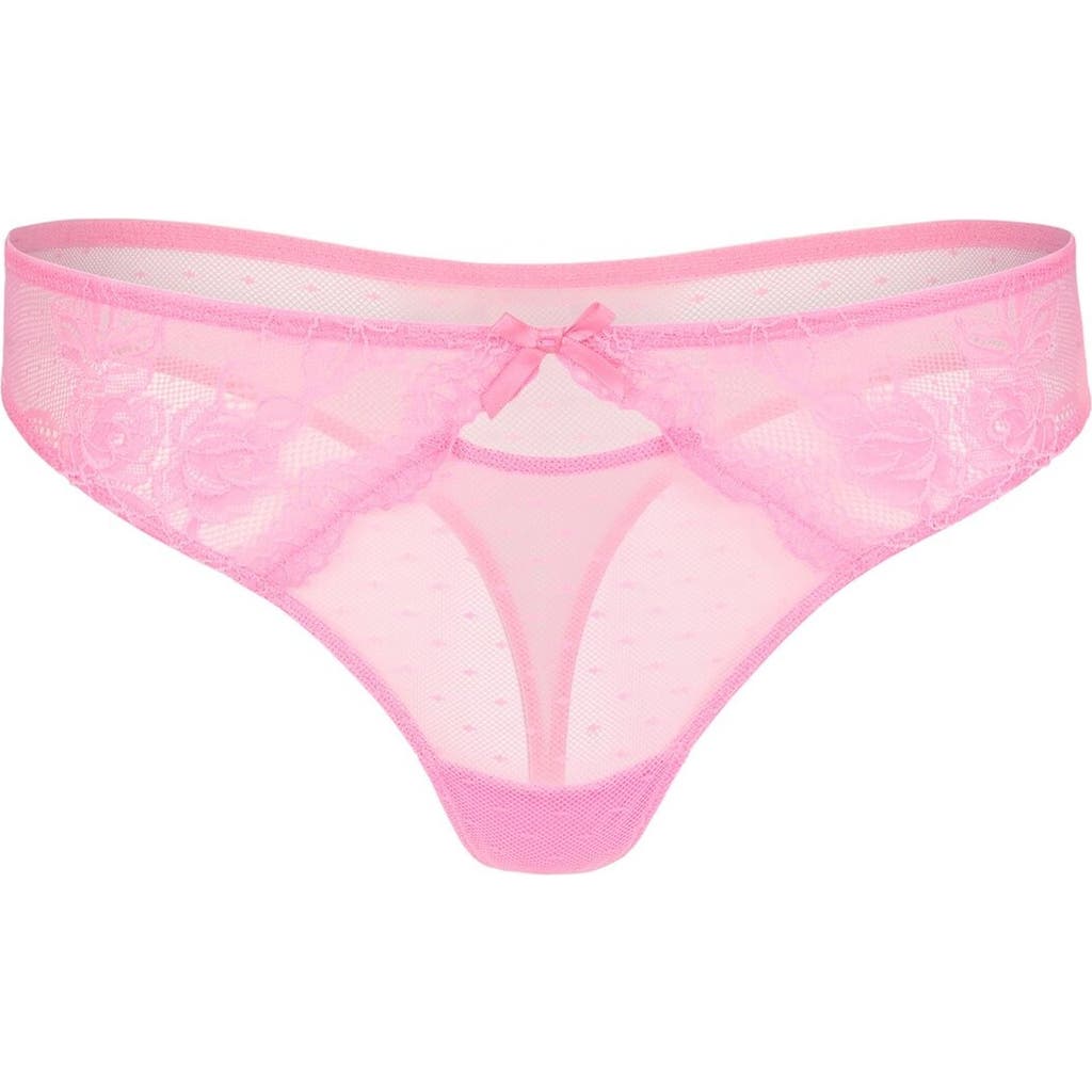 Adore Me Cordelia Thong Panties In Medium Pink