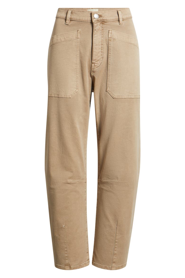 Bilie High Waist Easy Barrel Leg Jeans, Main, color, DESERT