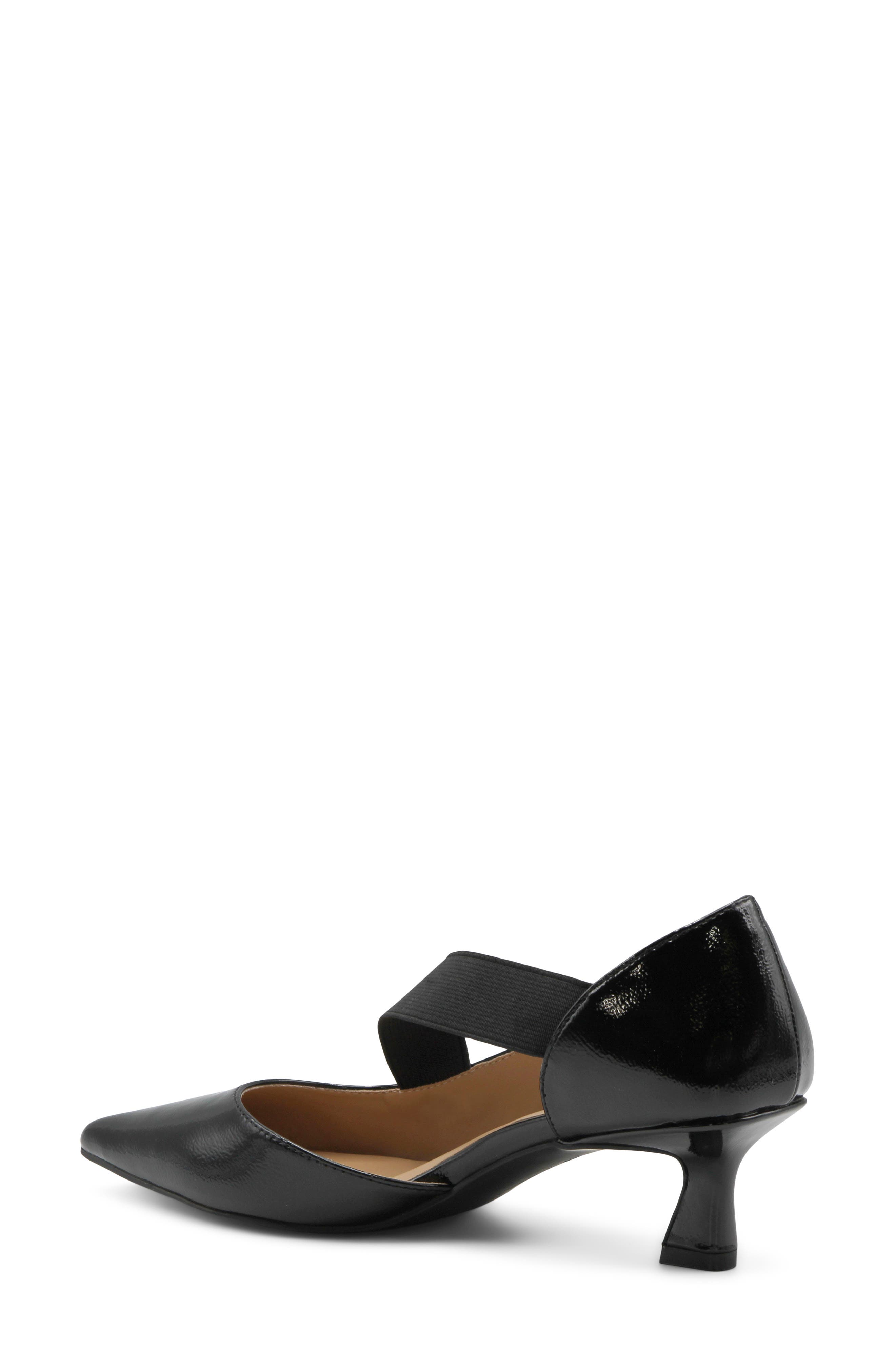 Samro Faux Leather Pump, Alternate, color, BLACK PATENT