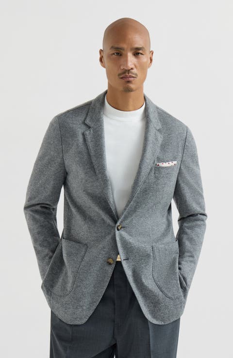 Cashmere jersey blazer