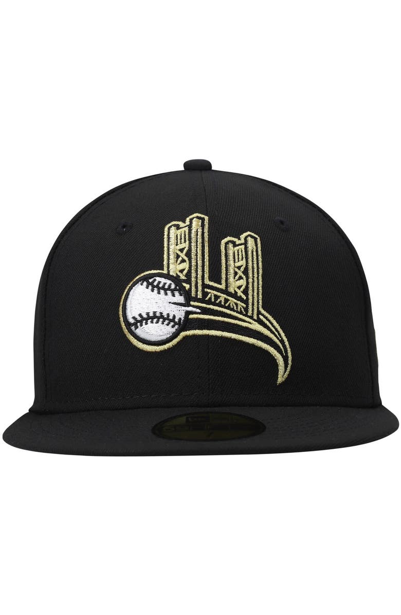 New Era Men's New Era Black Sacramento River Cats Authentic Collection Team Alternate 59FIFTY Fitted Hat, Alternate, color, 