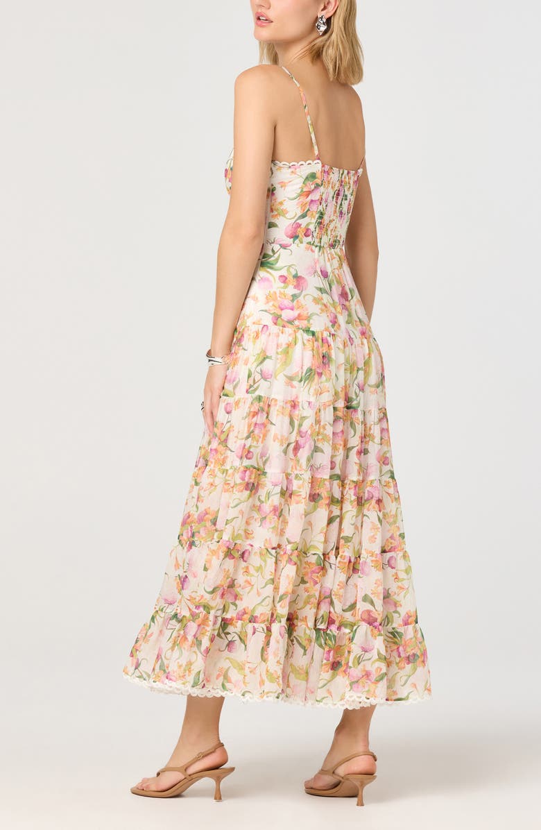 ASTR the Label Lianna Tiered Maxi Sundress, Alternate, color, Pink Multi Floral