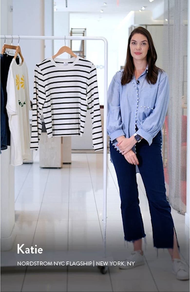 Stripe Crewneck Top, sales video thumbnail