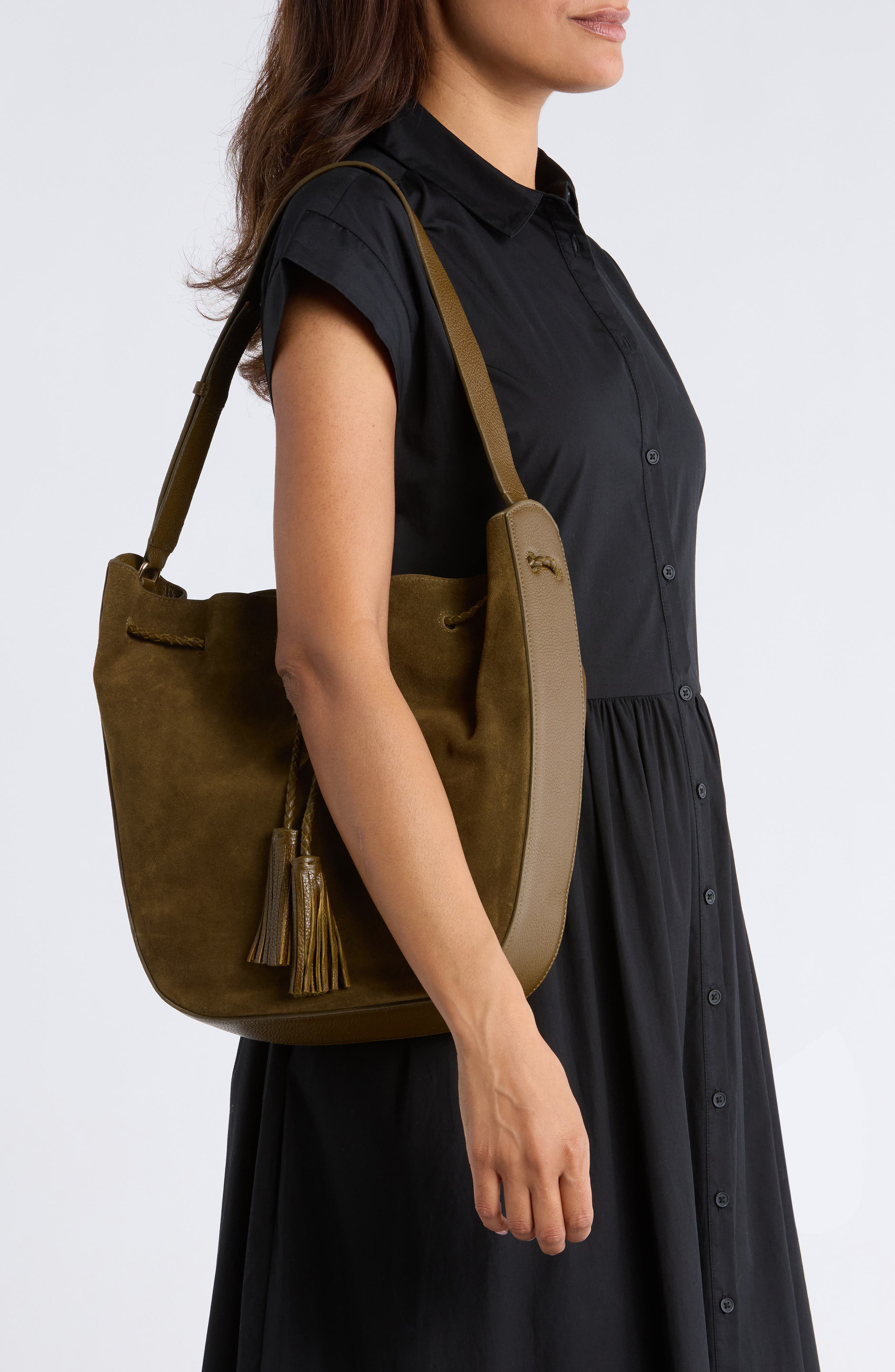Lulu Suede Crossbody Bag, Alternate, color, JUNGLE