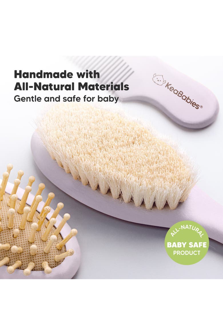 Baby Hair Brush and Comb Set, Alternate, color, Thistle