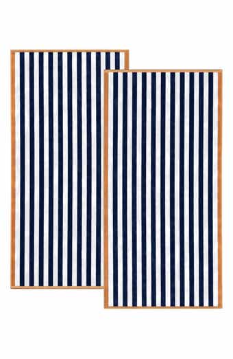2-Pack Stripe Oversize Beach Towels