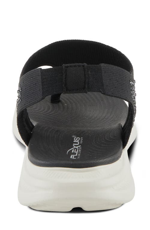 Flexus By Spring Step Springall Slingback Platform Sandal In Black