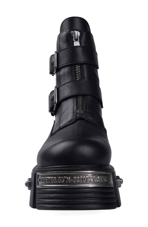 Zigi Lug Sole Bootie In Black Leather