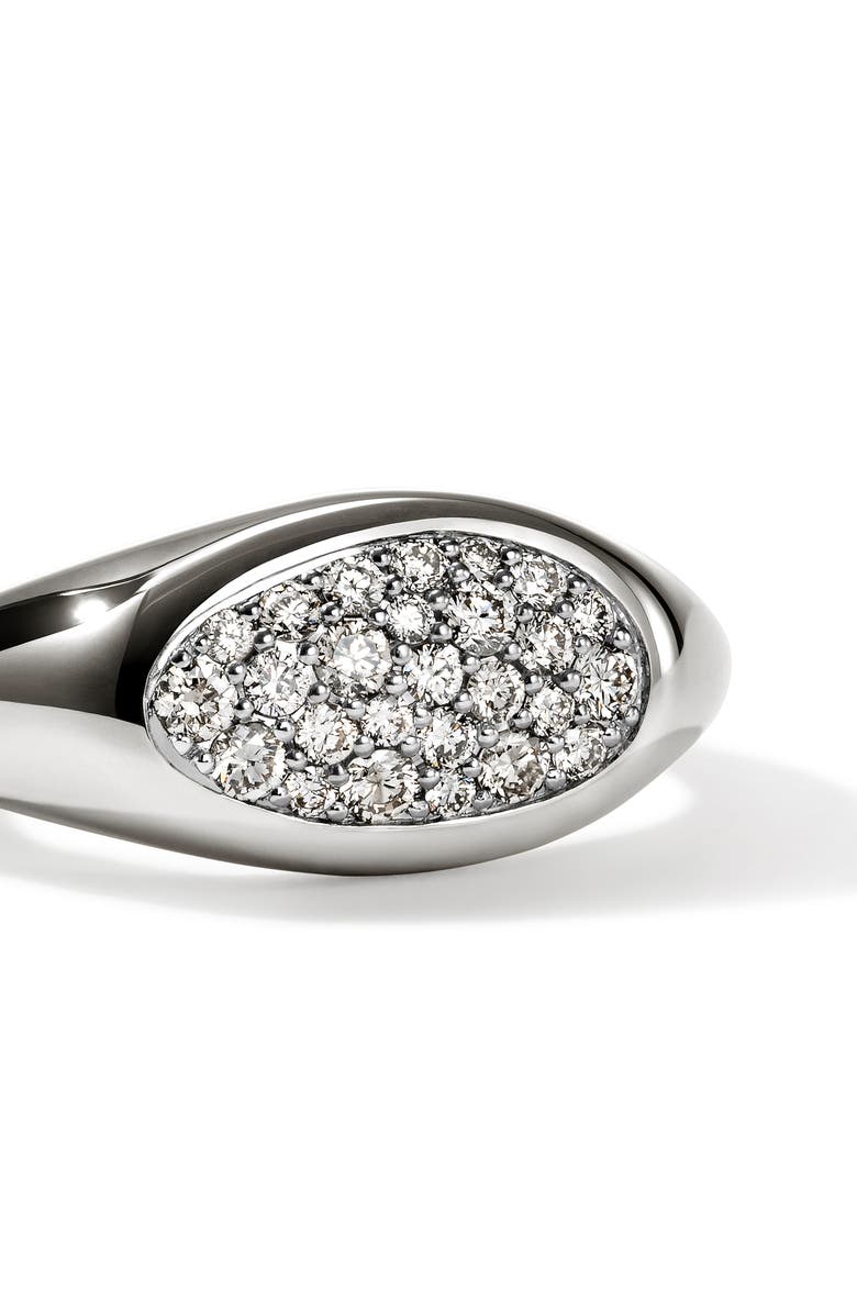 John Hardy Pebble Ring, Sterling Silver, Diamonds, Alternate, color,