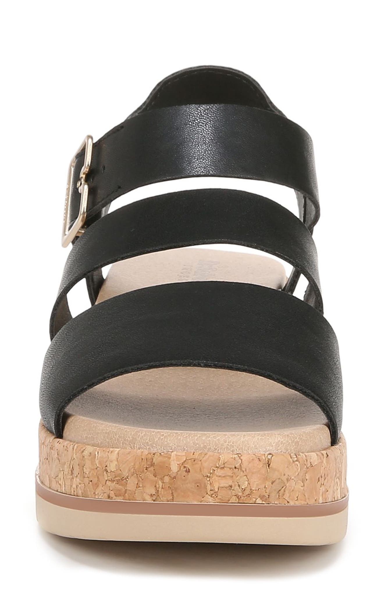 Dr. Scholl's Once Twice Platform Sandal, Alternate, color, Black