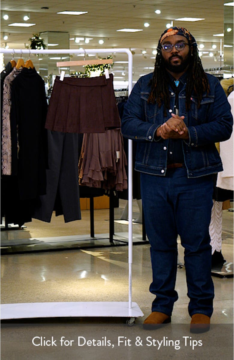 Theodora Faux Suede Miniskirt, sales video thumbnail