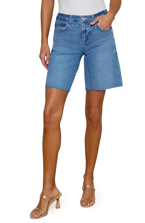 River Raw Hem Denim Bermuda Shorts (Scottsdale)