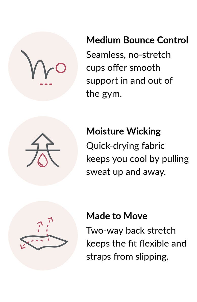 Glamorise MagicLift<sup>®</sup> Seamless Sports Bra, Alternate, color, Black