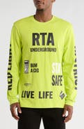 RtA Lawrence Long Sleeve Cotton Graphic T-Shirt