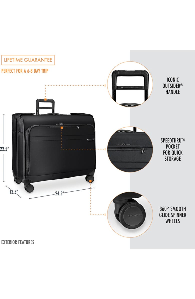 Briggs & Riley Baseline Wardrobe Spinner Garment Bag, Alternate, color,