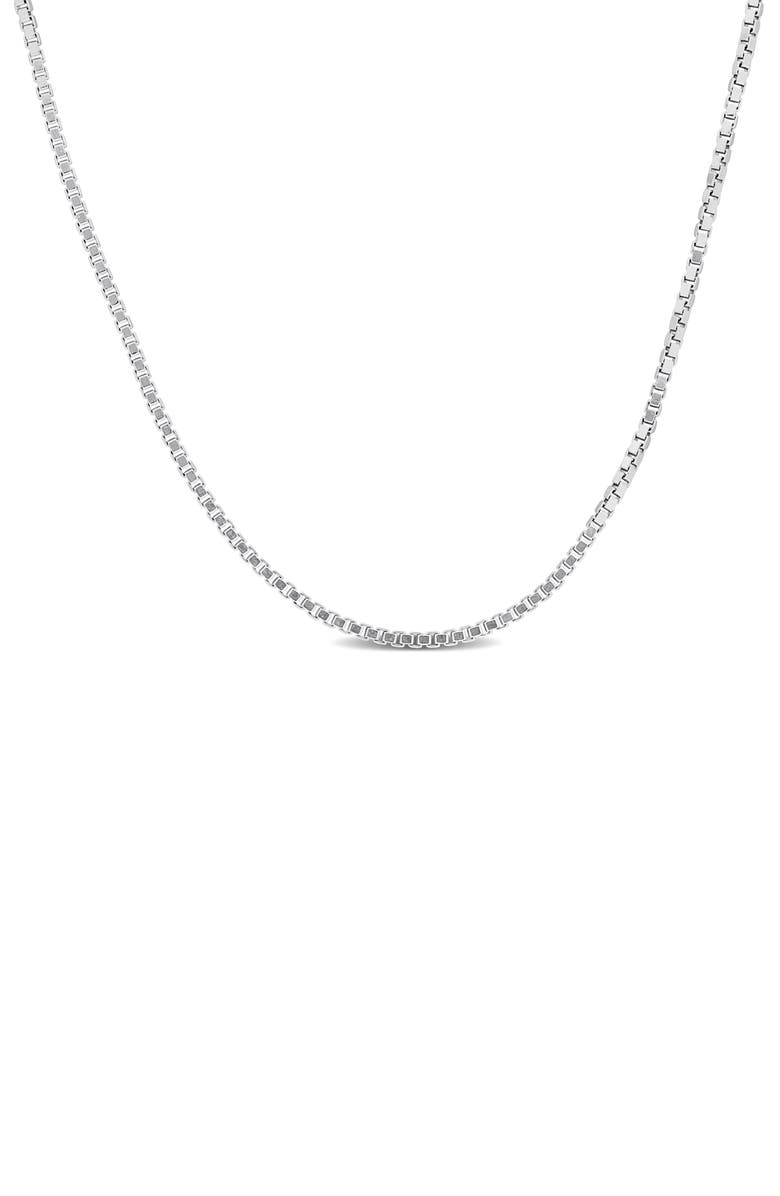 DELMAR Box Link Chain Necklace, 0.65mm, Main, color,
