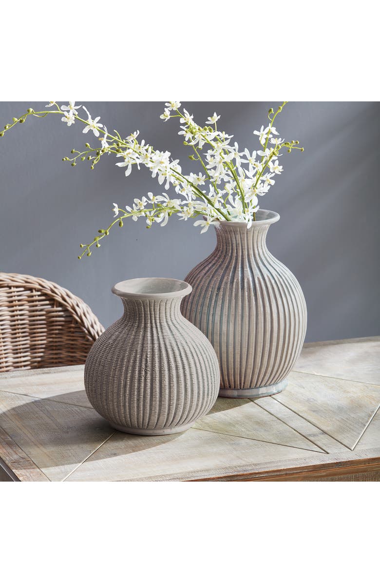 Napa Home & Garden Graffio Petite Vase, Alternate, color, Grey