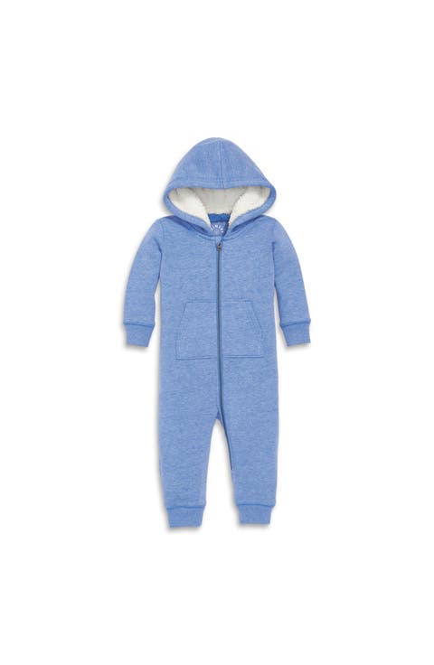 Baby Teddy Fleece-Lined Zip Romper